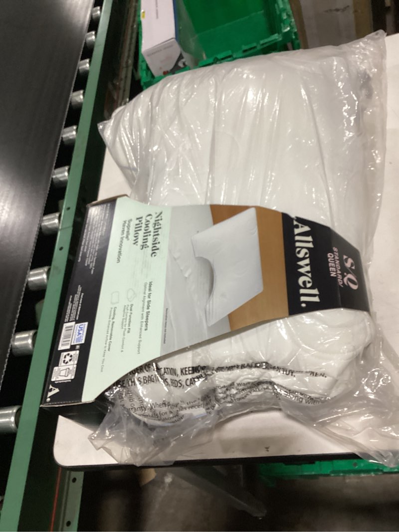Condition photo showing New/Like New for allswell nightside cooling pillow with dual function fill, standard/queen