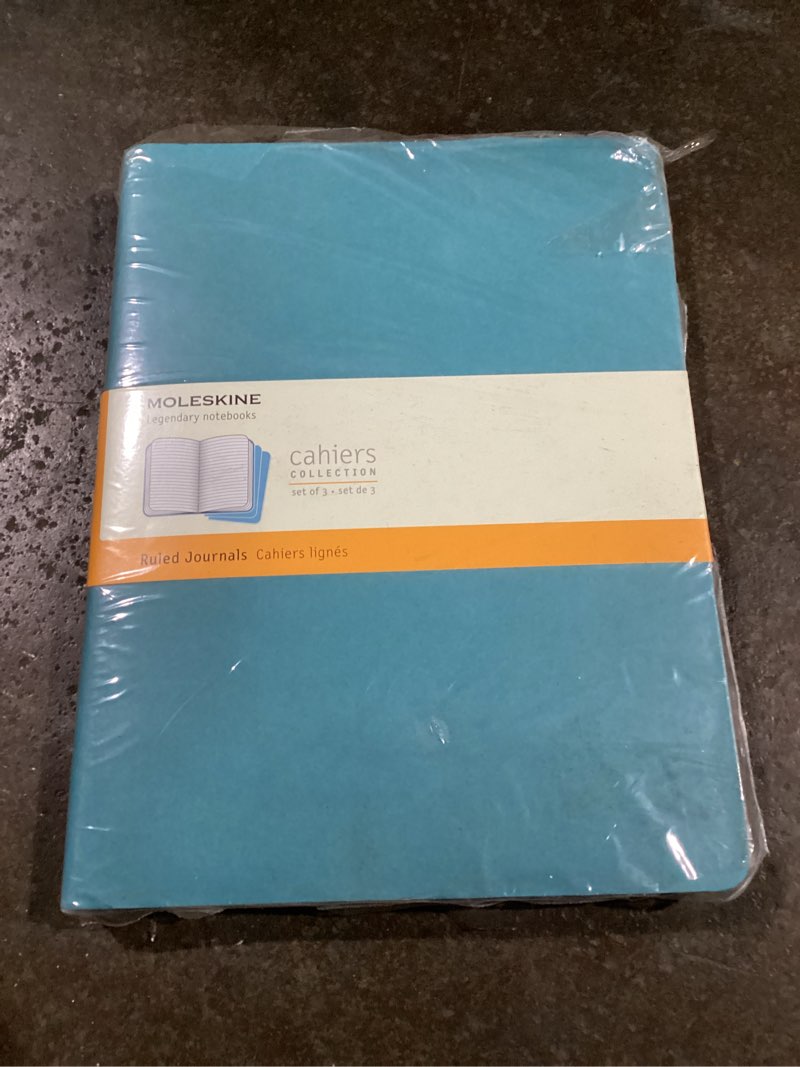 Condition photo showing Good Condition for moleskine ruled journal cahier xl brisk blue