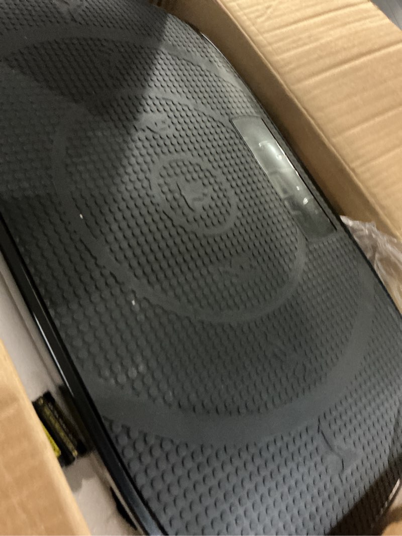 Condition photo showing Good Condition for merach vibration plate exercise machine, curved vibration plate for lymphatic drainage weight loss, vibrating plate with real-time calorie tracking on led display, workout equipment for home women men black