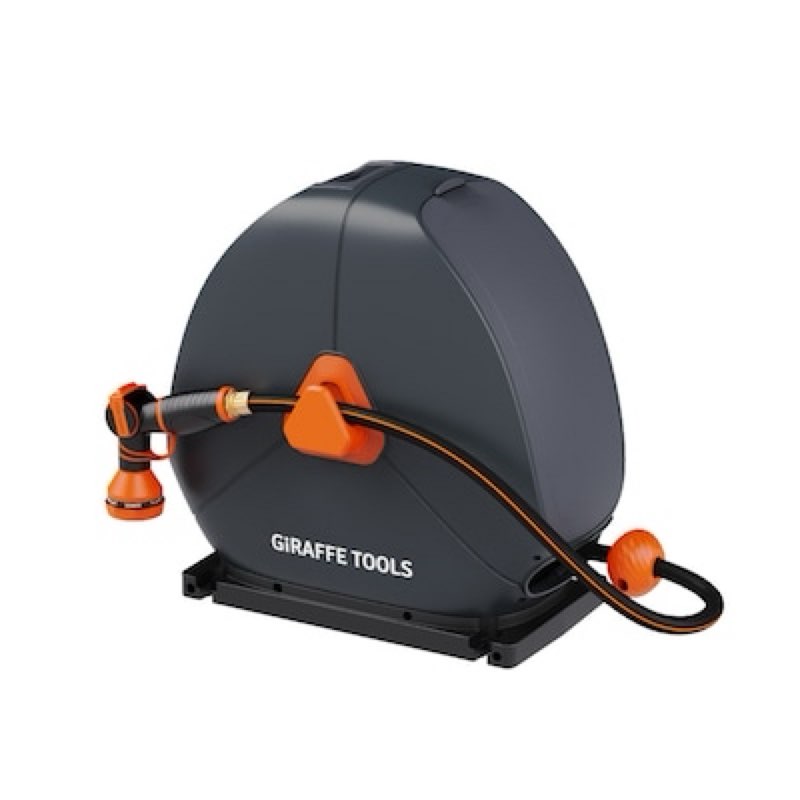 giraffe tools plastic 65-ft stand hose reel