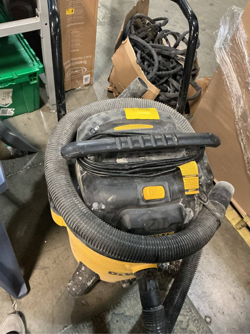 Condition photo showing As Is for dewalt 12 gallon stealthsonic wet/dry vacuum (dxv12p-qt/qta)