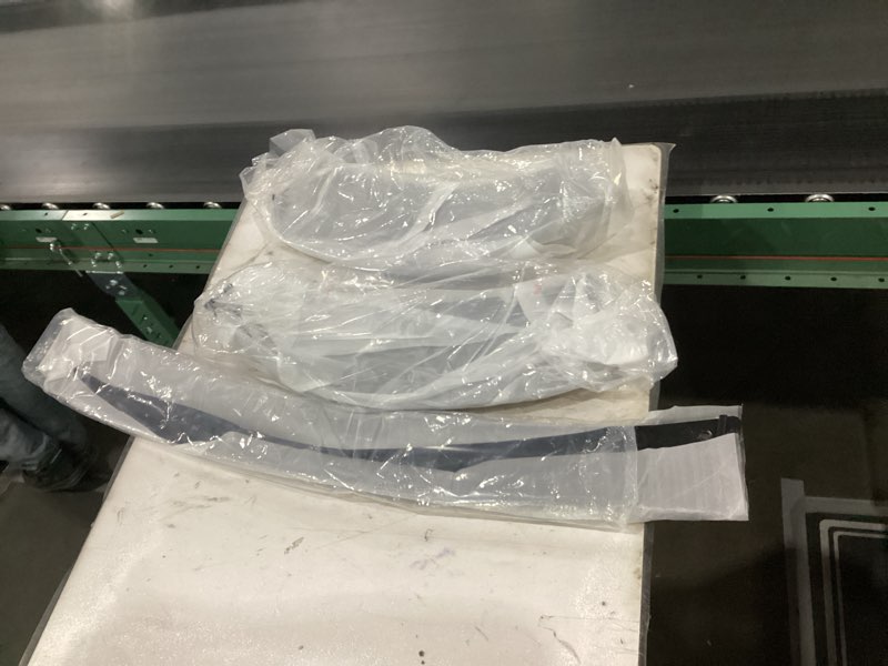 Condition photo showing New/Like New for Front Lip Compatible with 2015-2023 Dodge Charger SRT Rock Style Front Air Dam Chin Bumper Spoiler Splitter (Carbon Look)