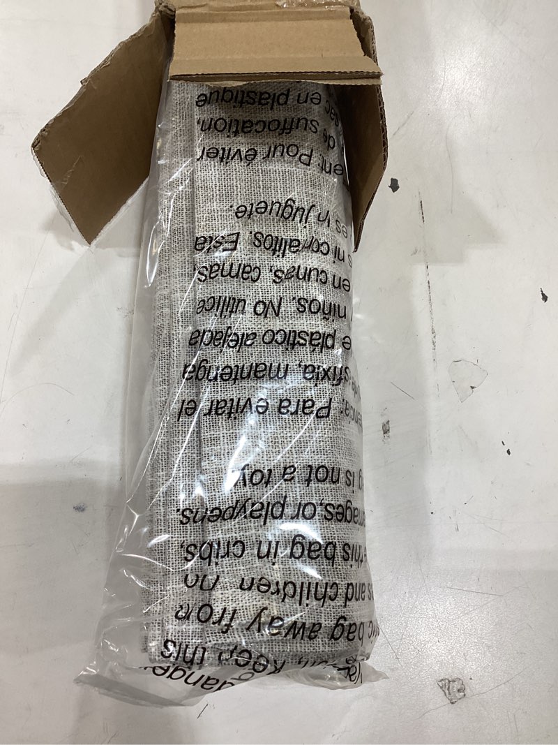 Condition photo showing As Is for no drill cordless roman shades for windows, 21" w × 64" h - 100% blackout - linen - beige 100% blackout - linen - beige 21" w × 64" h