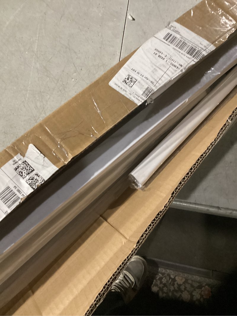 Condition photo showing As Is for handrails for outdoor steps,1-4 step stair handrail & indoor stair railing kit?white railings for outdoor steps and hand rails for seniors for porch(4 step - white) white-with balusters 4 step 1