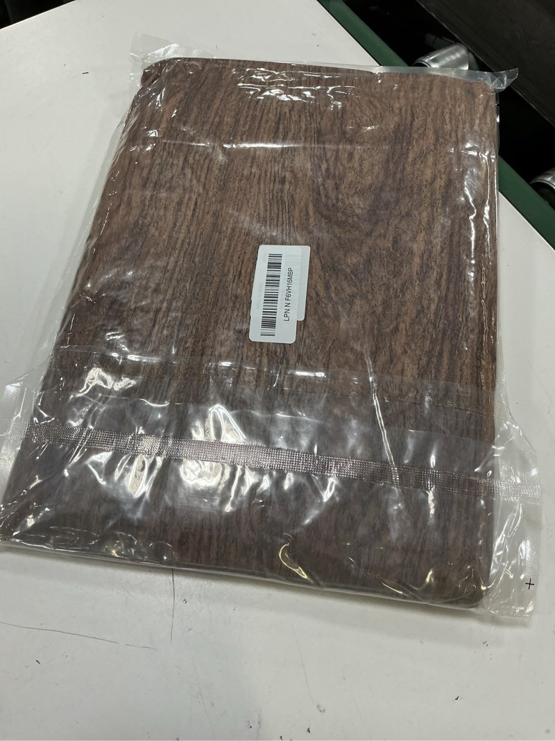 Condition photo showing New/Like New for smiry rectangle table cloth cover, waterproof elastic fitted picnic tablecloth for 8 foot tables, wipeable flannel backed vinyl tablecloths for camping, dining, outdoor (brown, 36" x 96") 96" x 36" (rectangular) brown