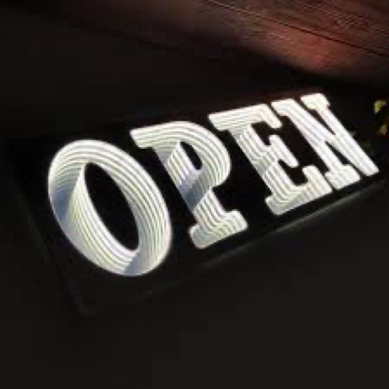 Wholesale 21"x8" Company Improvement ?Infinity Warm White Lightness 12V PVC OPEN Neon Sign Advertisi