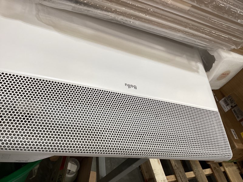 Condition photo showing As Is for ballu convection panel space heater for large room,1500w electric heater with programmable thermostat,wifi app control,standing or wall mount,smart quiet heater for indoor use,works with alexa,white standard white.incomplete
