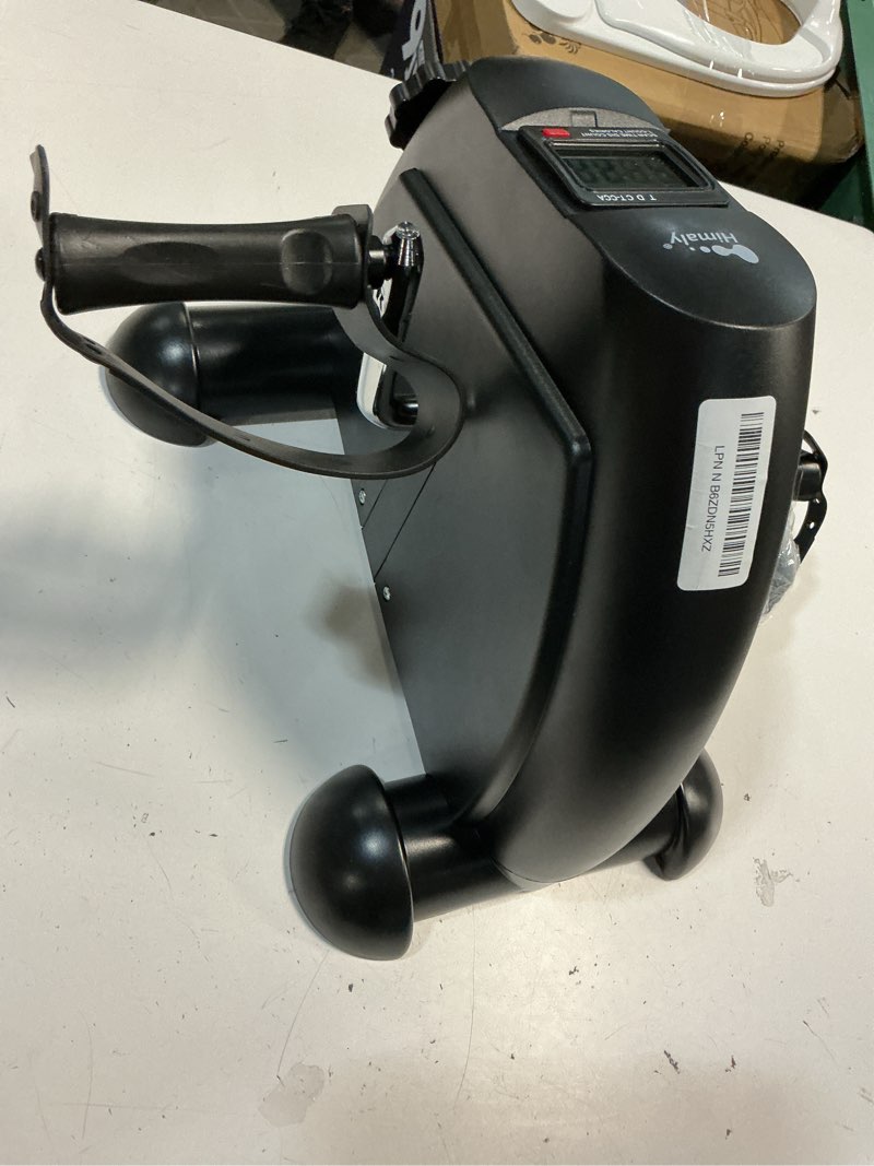 Condition photo showing Good Condition for mini exercise bike, himaly under desk bike pedal exerciser portable foot cycle arm & leg peddler machine with lcd screen displays black