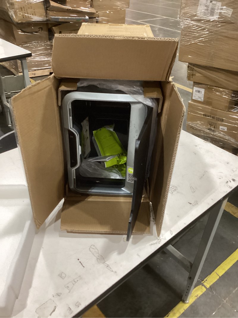 Condition photo showing Good Condition for eko mirage-t 50 liter / 13.2 gallon touchless rectangular motion sensor trash can, brushed stainless steel finish