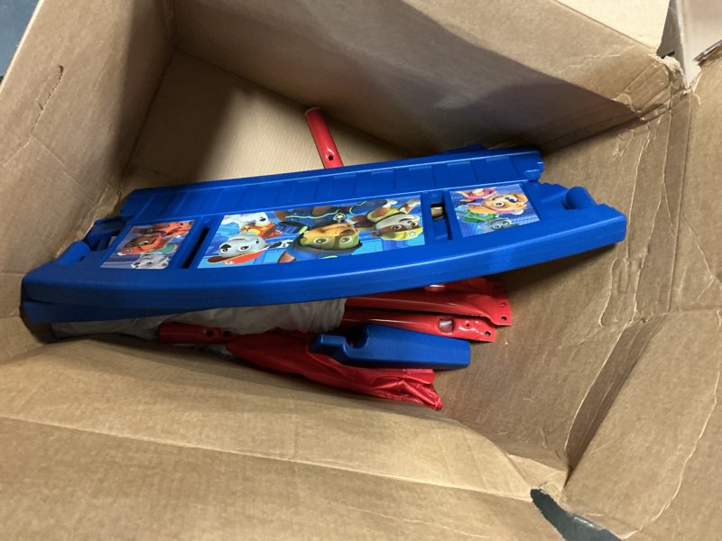 Condition photo showing As Is for Delta Children Plastic Toddler Bed, Nick Jr. PAW Patrol Paw Patrol Bed