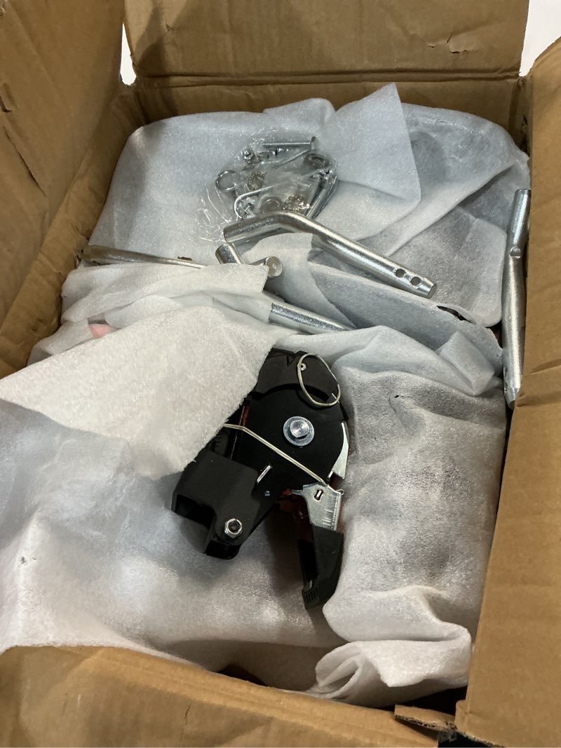 Condition photo showing Good Condition for dual-pivot retractable trailer bed ratchet straps, multi-angle rotation bed mounted retractable tie down straps compatible with trailer golf cart, snowmobile, motorcycle, atv, utv (4p)