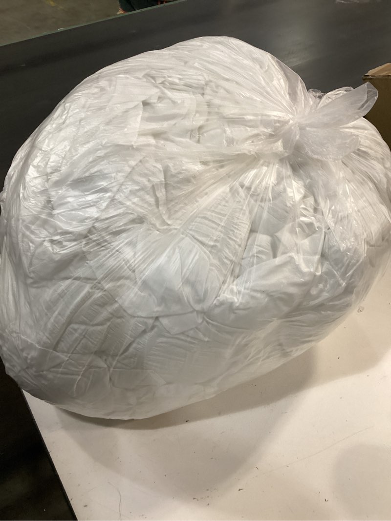 Condition photo showing As Is for JOLLYVOGUE White Comforters Queen Size, 3 Pieces Ruffle Seersucker Queen Comforter Set for All Season, Lightweight Soft Shabby Chic Bedding Sets for Women?1 Comforter, 2 Pillowshams? Queen 01 - White