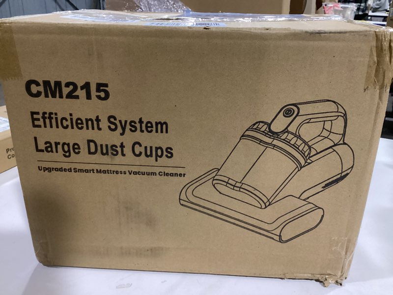 Condition photo showing As Is for Mattress Vacuum Cleaner, 17Kpa 650W Bed Vacuum Cleaner, 273nm UV-C Light & Ultrasonic 145°F Heating, 80000 RPM/Min Brushroll Rotation, Wide Suction Port for Pillows Cribs Sofa, Black Corded