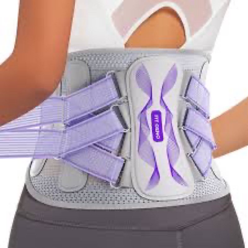 Fit Geno Back Brace for Lower Back Pain Women: Adjustable Lumbar Support Brace for Pain Relief - Bre