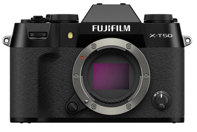 fujifilm x-t50 mirrorless digital camera body - black