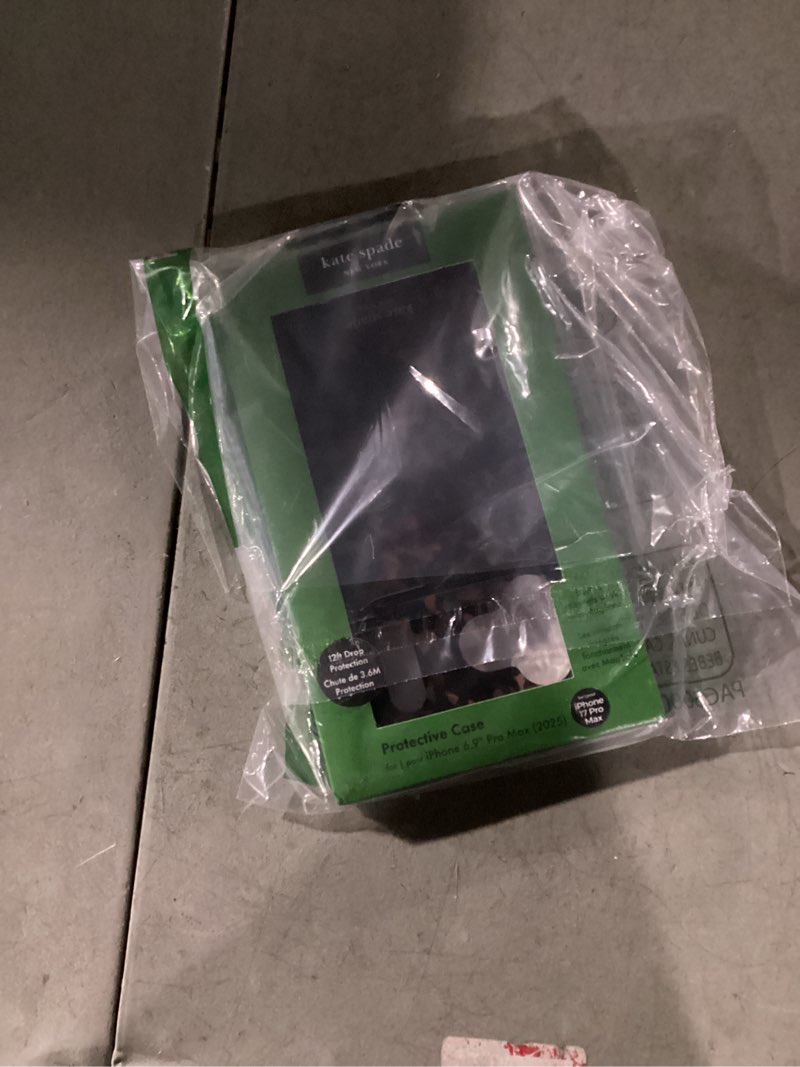 Condition photo showing New/Like New for kate spade new york iPhone 17 Pro Max Case - Compatible with MagSafe - Designer Phone Case - Tortoise