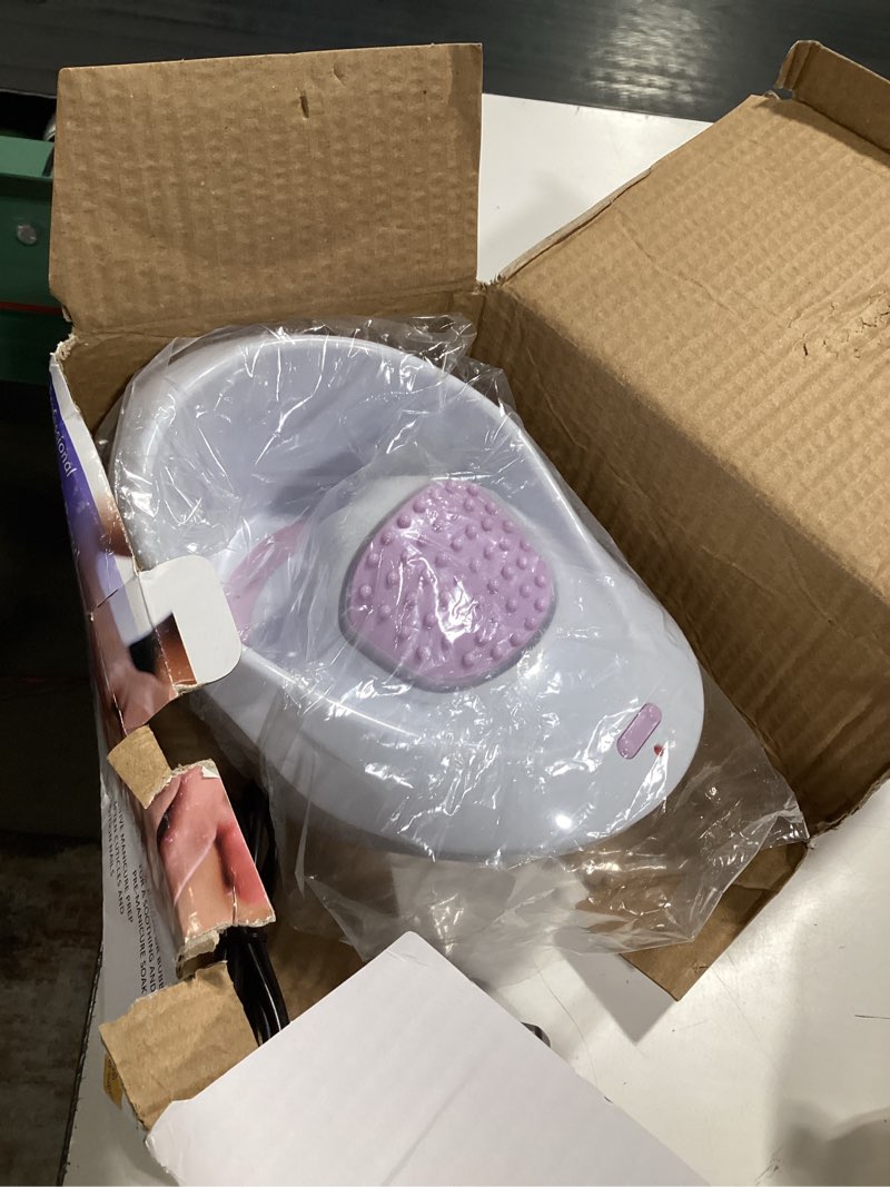 Condition photo showing Good Condition for electric massage nail soaking bowl, manicure hand bowl vibration spa massage soak soothing relaxing manicure machine soften cuticles pink