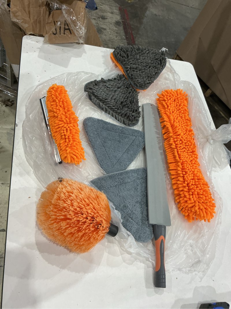 Condition photo showing Good Condition for high reach duster kit with baseboard and wall washer mop