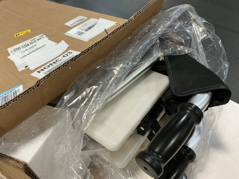 Condition photo showing Good Condition for Narrow Walkers for Seniors with Seat, Lightweight Folding Space Saver Mobility Rolling Walker,Height Adjustable Standard Walker with Aluminum Frame, 5-inch Wheels, Compact Travel Walker (Silver)