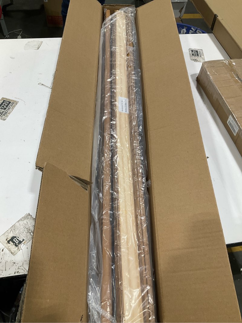 Condition photo showing Good Condition for LazBlinds No Tools No Drill Cordless Bamboo Roman Shades, Light Filtering Window Treatment, Roll Up Bamboo Blinds for Window 35'' W x 64'' H, Ceylon Light Russet Ceylon Light Russet 35'' W x 64'' H