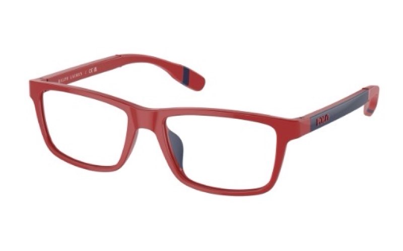 Plo Ralph Lauren OPP8547U Shiny Red Demo Lens 