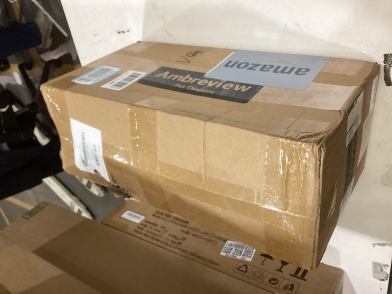 Condition photo showing As Is for Ambreview Disposable Dog Diapers Female, Just Pull It Up, Doggie Diapers for Female Dogs, Strong Absorbency | Leak Proof, for Dogs in Heat | Elderly | Disabled, S 100 PCS S(Waist 10.2"-18.1") 100.0