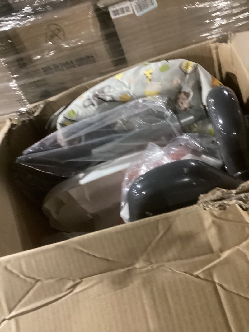 Condition photo showing As Is for baby trend sit-right high chair, bobble heads sit right 2.0 bobble heads