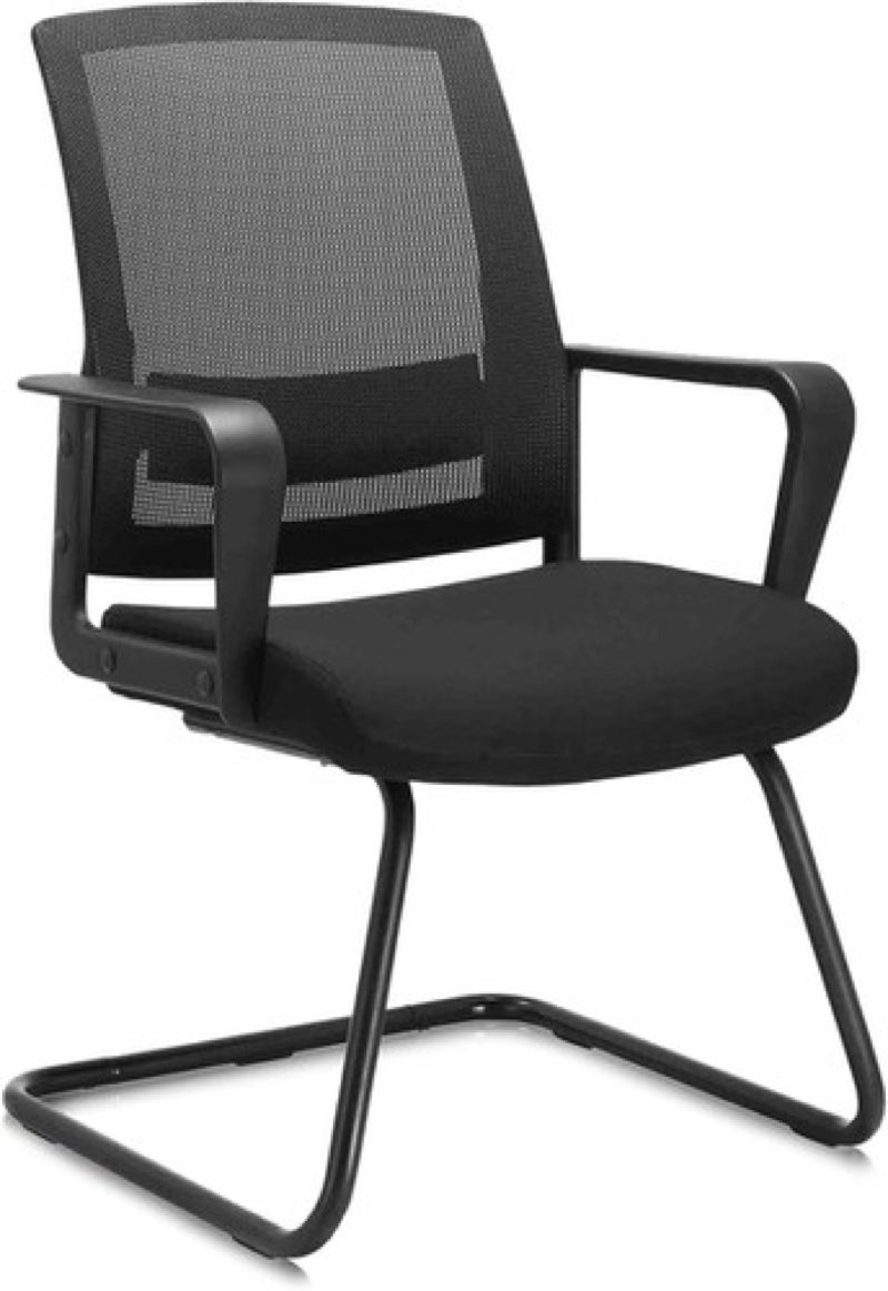 clatina office guest chair with lumbar support and mid back mesh