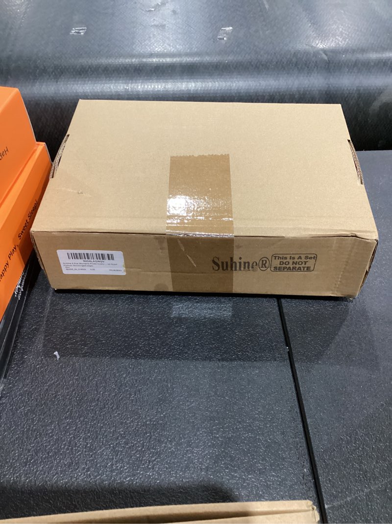 Condition photo showing New/Like New for Suhine 6 Pcs Medieval Victorian Pirate Costume Women Renaissance High Low Skirt Blouse Viking Corset Belt Bandana Stockings Large