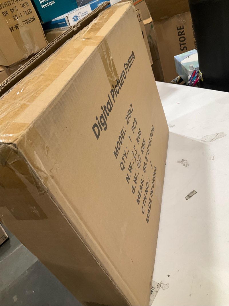 Condition photo showing Good Condition for FANGOR 21.5" Large Digital Picture Frame 64GB, WiFi Photo Frame 1920x1080 FHD IPS Display with Remote Control, Auto-Rotate, Wall Mounted, Share Photos/Videos Via Uhale App/USB/SD (No Touch Screen) 21.5 Inches