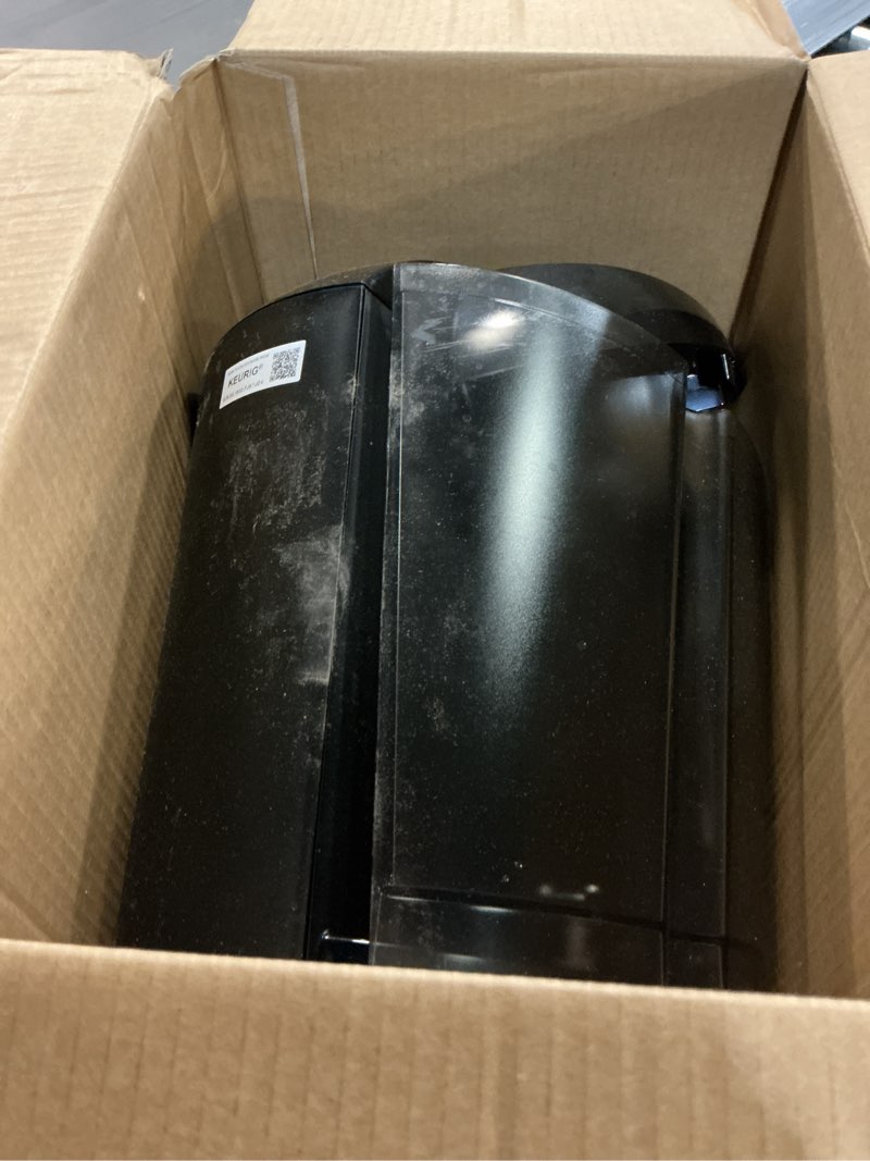 Condition photo showing As Is for keurig k-supreme single serve k-cup pod coffee maker, multistream technology, 4 brew sizes, 66oz dual-position removable reservoir, black black coffee maker