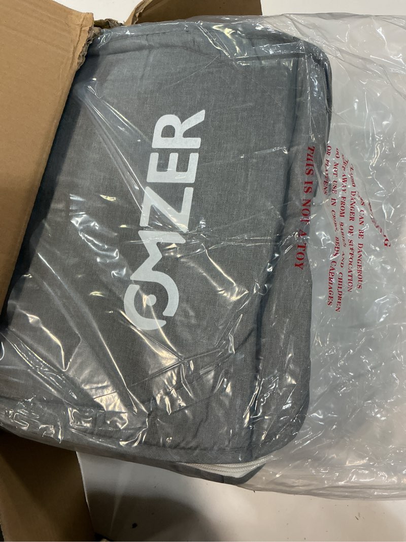 Condition photo showing New/Like New for omzer baby travel bassinet portable bassinets - foldable baby co-sleeping bed lightweight travel pod infant travel bed with 2-1 mosquito & canopy grey brand: omzer