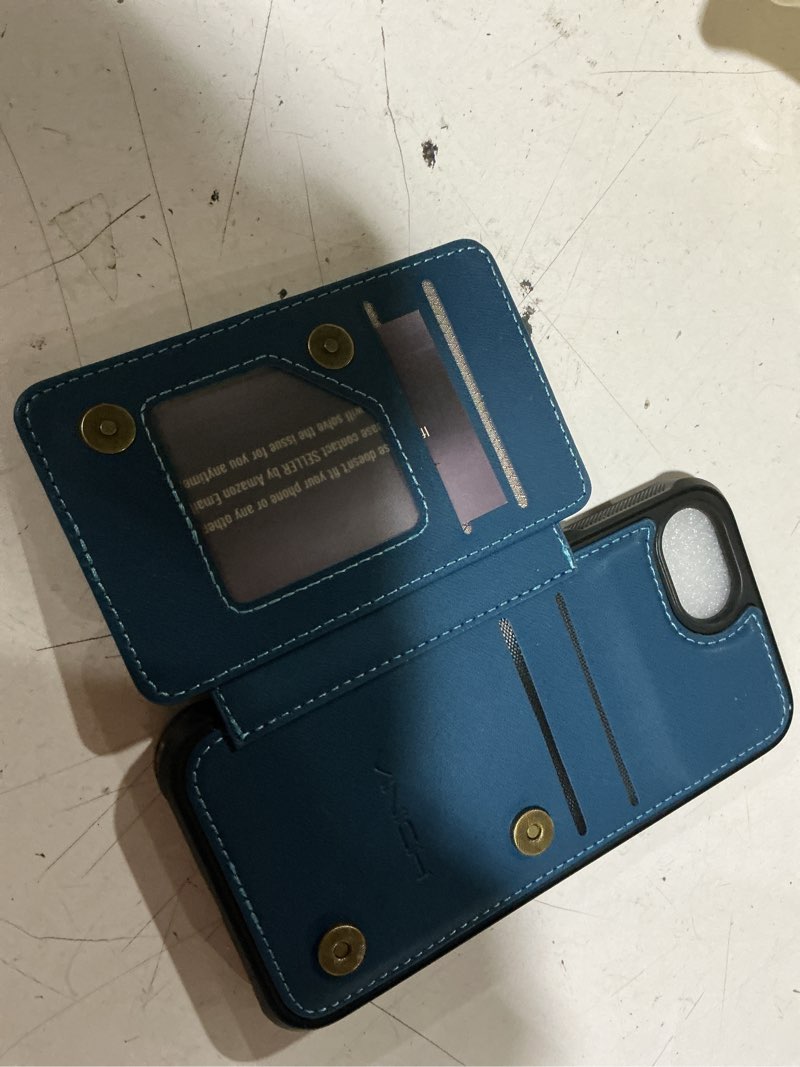 Condition photo showing New/Like New for vinich for iphone 17e / 16e wallet case with card holder, rfid blocking credit slots kickstand shockproof phone cover fit for iphone 16e & 17e 6.1" blue for iphone 17e/16e - 6.1'' blue
