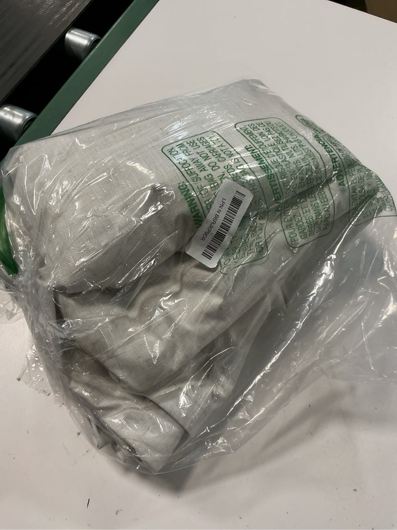 Condition photo showing Good Condition for Ivory 100% Blackout Curtains 96 Inches Long 2 Panels Farmhouse Style Bedroom Windows Viral Basic Curtains for Living Room Black Out Neutral Drapes Linen Textured 52x96 Length Back Tab Pocket Off White 52"W x 96"L (Pack of 2) Ivory