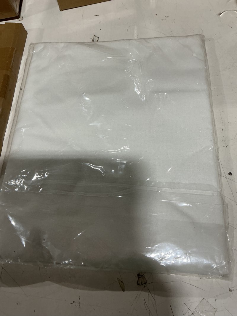 Condition photo showing New/Like New for ubicon cotton blend tablecloth, 60 x 84 in, white, 2 pack | wrinkle-resistant finish | reusable design | ideal for catering and hospitality 60" x 84" white 2