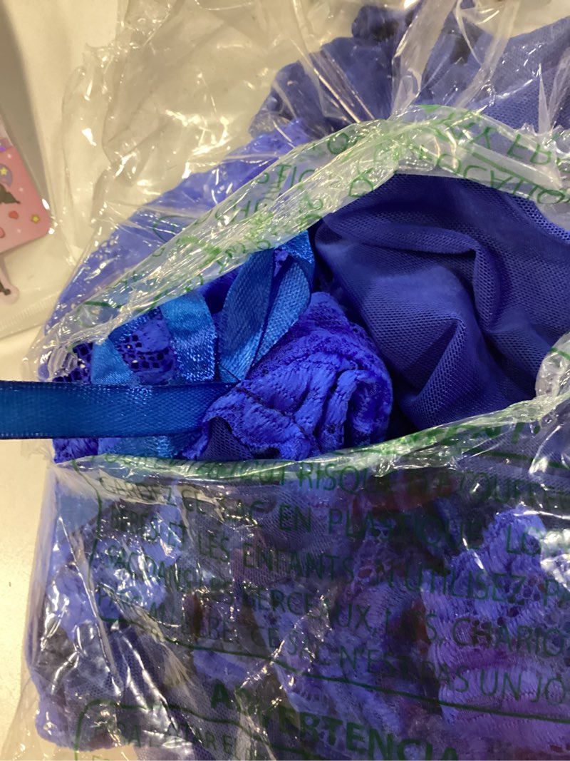 Condition photo showing As Is for similar women lace lingerie matching bra and panty set sexy underwear 2 piece strappy babydoll blue