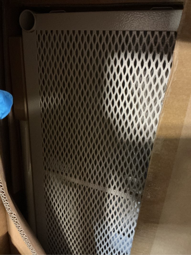 Condition photo showing Good Condition for IZEUK Heavy Duty Rolling Garment Rack Wire Clothes Rack for Hanging Clothes, Metal Freestanding Closet Wardrobe Rack 3-Tier Clothing Rack with Wooden Boards Gold 17.7" D x 33.5" W x 70.3" H Gold 3 Tier with 1 Rod, 17.7"D x 33.5"W x 70.3"H