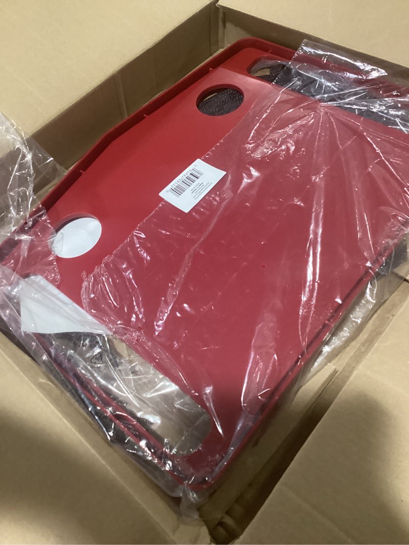 Condition photo showing Good Condition for support plus walker tray table - mobility table tray for walker, non slip walker tray mat, walker accessories mat, cup holder for walker (21"x16") - red