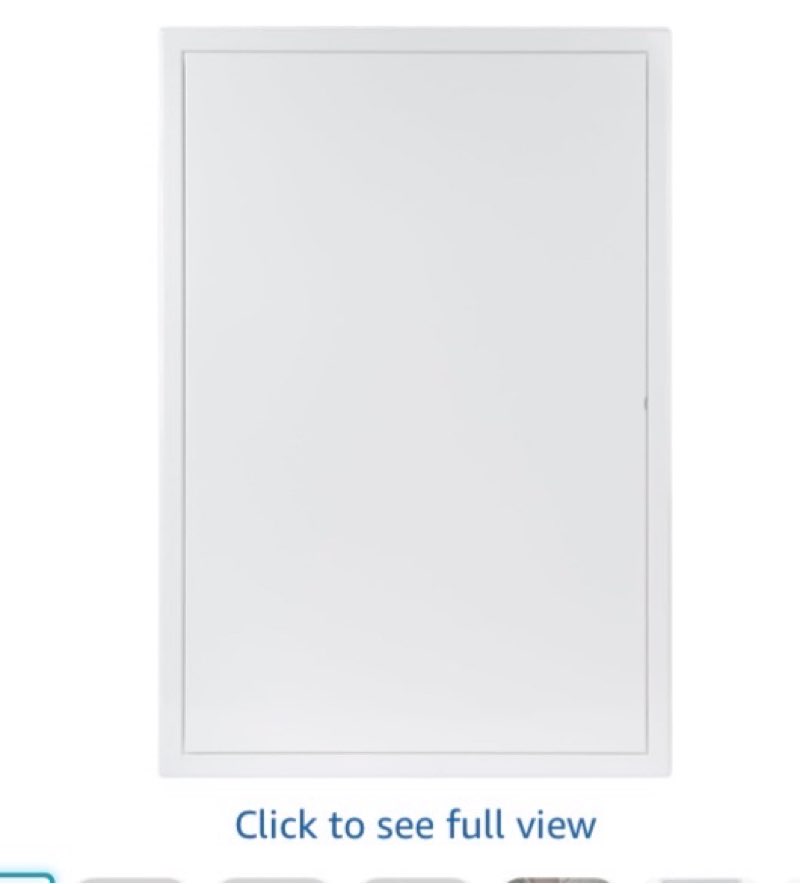 vent systems 16'' x 24'' inch white metal access panel with click function - easy access doors - acc