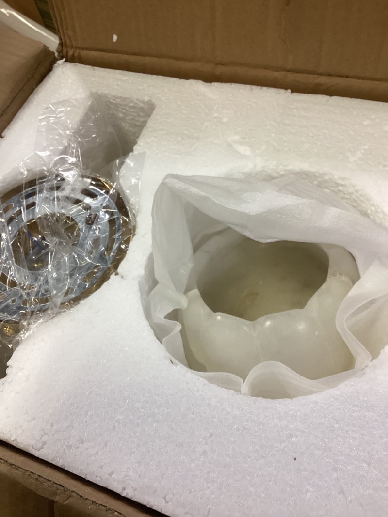 Condition photo showing Good Condition for White Alabaster Wall Sconce Natural Marble Stone Wall Light Fixture Mid Century Modern Hallway Wall Sconce Antique Farmhouse Flower Wall Mounted Lamp for Bedroom Living Room Bathroom