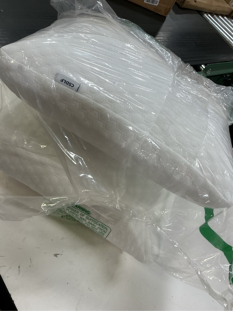 Condition photo showing Good Condition for csdlf memory foam bed pillows, pillow for side and back sleeper, pillow for neck pain relief, washable removable cover, soft, white (king)