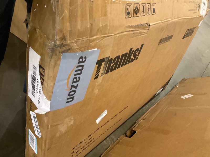 Condition photo showing As Is for Shintenchi Kitchen Pantry Cabinet,5 - Layer Storage Cupboard with Adjustable Shelves for Organizing and Storing Food Items,47'' Versatile Buffet Sideboard for Kitchen, Bathroom and Laundry,Black