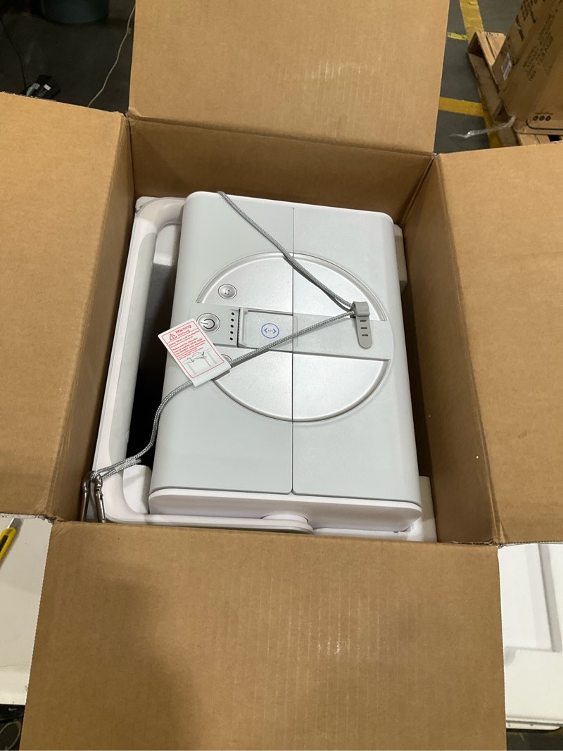 Condition photo showing As Is for ecovacs winbot w2s omni window cleaning robot, with 6-in-1 multifunction station, truedge edge-to-edge precision, triple wide-angle spray nozzles, 12-level safety system, dual power modes