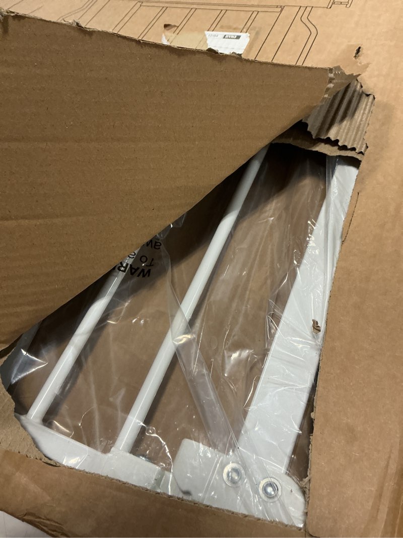Condition photo showing Good Condition for Fairy Baby Narrow Baby Gate 27 Inch to 29 Inch Wide, Small Auto Close Walk Through Safety Gates Pressure Mounted for Stairs Doorways Kids or Pets,White 27-29 Inch (Pack of 1)