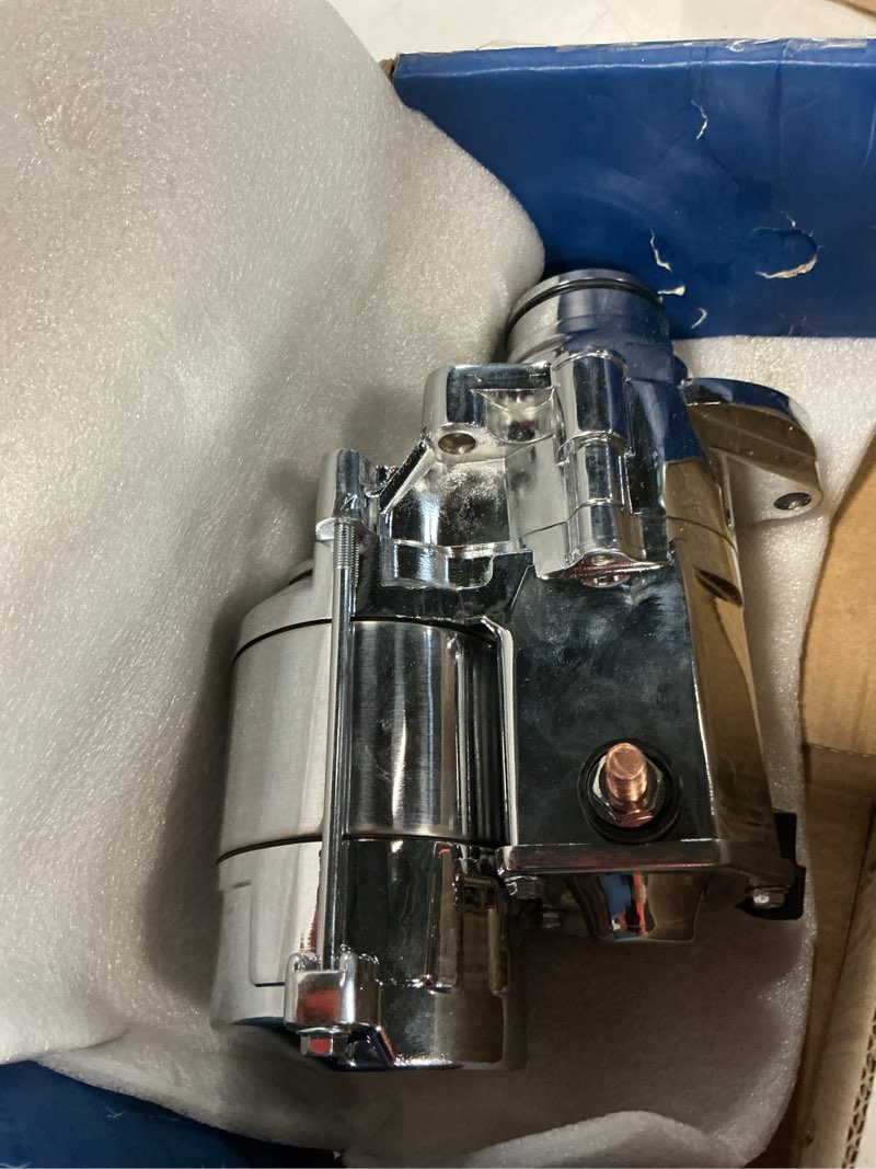 Condition photo showing Good Condition for ezexpreze chrome 18905n starter replacement new for 2006-2014 road king heritage softail dyna flhr flhrc flhrs flht flhx flstc, 31618-06 31619-06a 428000-3490 3491 410-52175 shd0013 41052175 eze-sn568-c