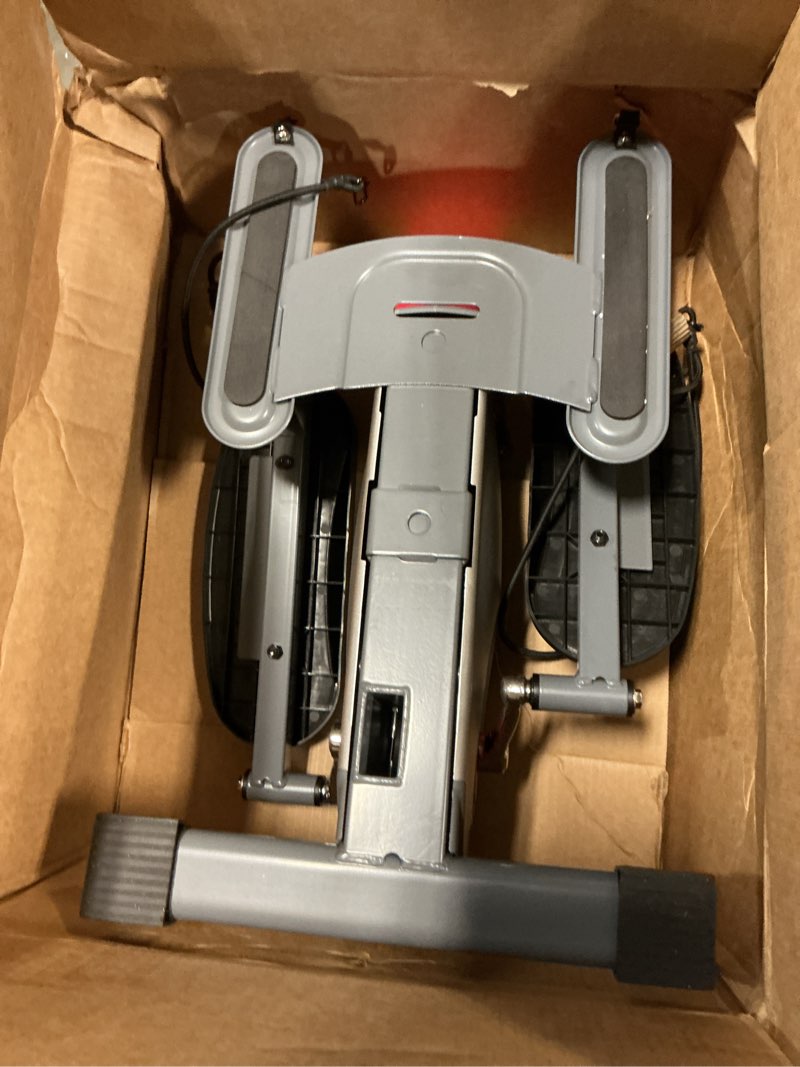 Condition photo showing Good Condition for sunny health & fitness under desk elliptical machine, portable sitting or stand peddler exerciser for seniors home office, sunnyfit app access via bluetooth with optional handlebar or resistance band smart sitting/standing