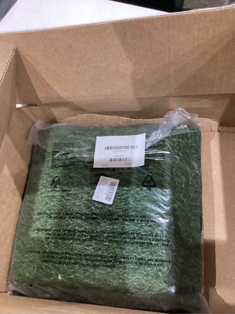 Condition photo showing New/Like New for kesfey 8 packs 12 x 12 inch squares grass placemats artificial grass mat fake turf astroturf squares placemat synthetic grass turf patch washable green fake grass patch tiles for outdoor picnic party 12×12(packs of 8)