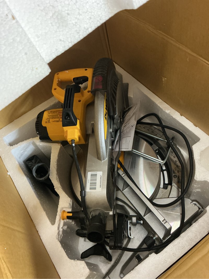 Condition photo showing Good Condition for DEWALT 12-Inch Miter Saw, 15-Amp, Single Bevel, Compound (DWS715)