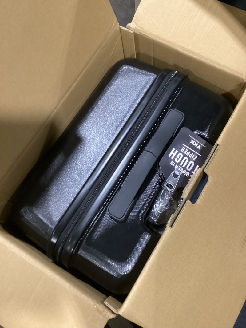 Condition photo showing Good Condition for KYME Luggage Sets, Suitcase With Double Spinner Wheels, TSA Lock Hard Shell 2 Piece Set, PC+ABS Suitcases 20”&24”, Black 2Pcs Set(20"/24") Black