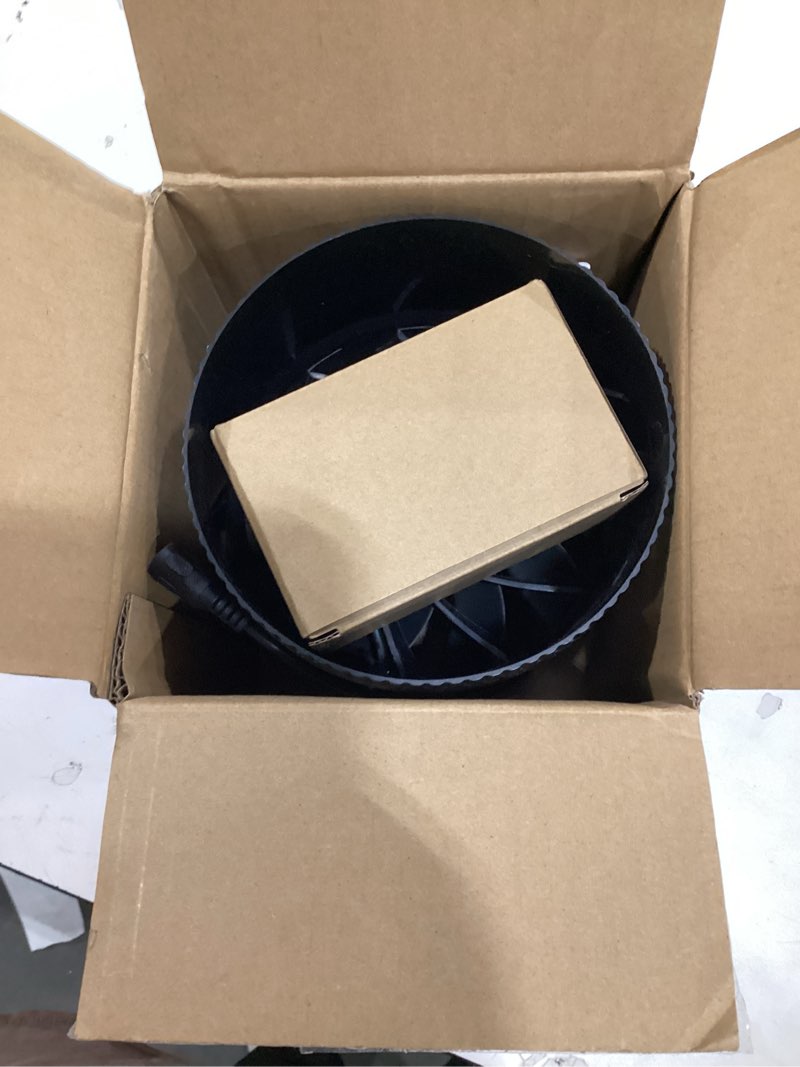 Condition photo showing As Is for hon&guan 6 inch inline duct fan with upgrade controller - 345 cfm airflow with 19.2w ultra-low power and low noise